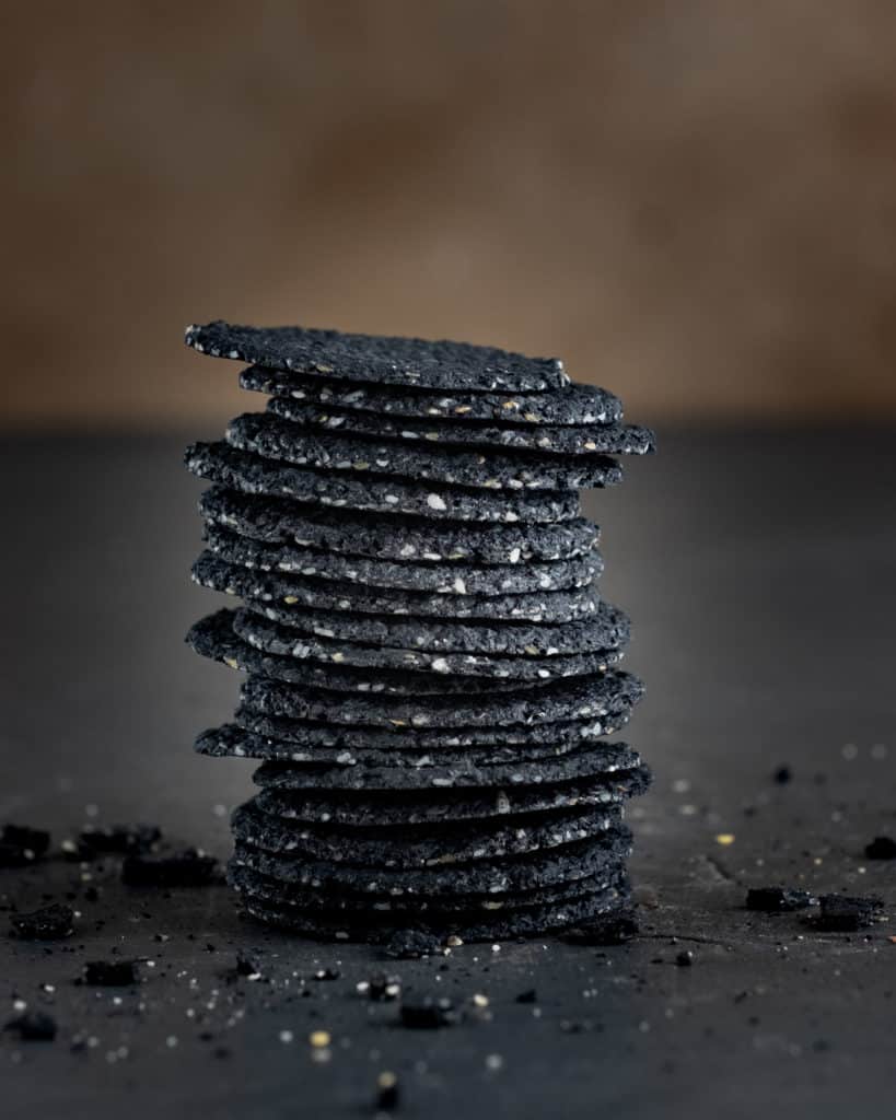 Sesame Charcoal Biscuits