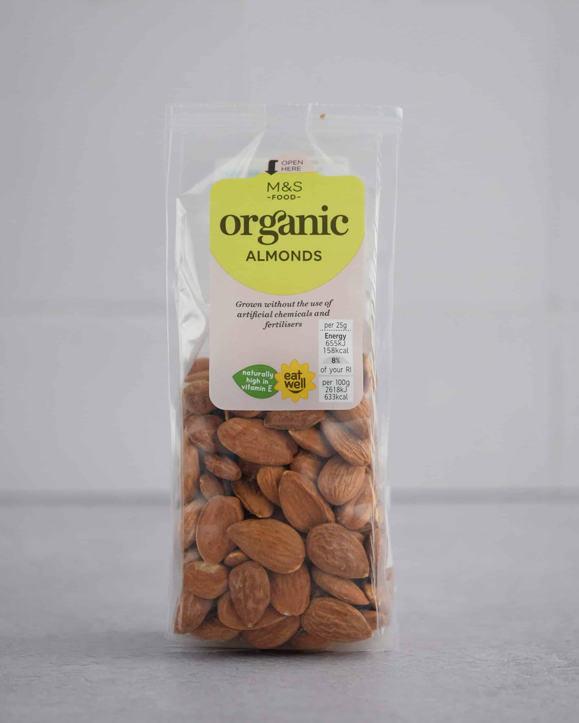 almonds in packaging