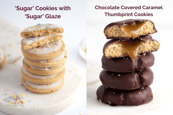Sugar Cookies & Caramel Thumbprint Cookies